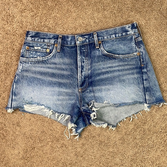 Agolde hi-rise button fly Jean shorts - Picture 2 of 6